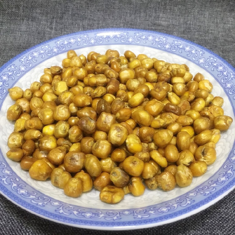 500g炒苞谷炒货 泡儿炒玉米粒原味炒包谷泡黄金玉米豆童年味道农家