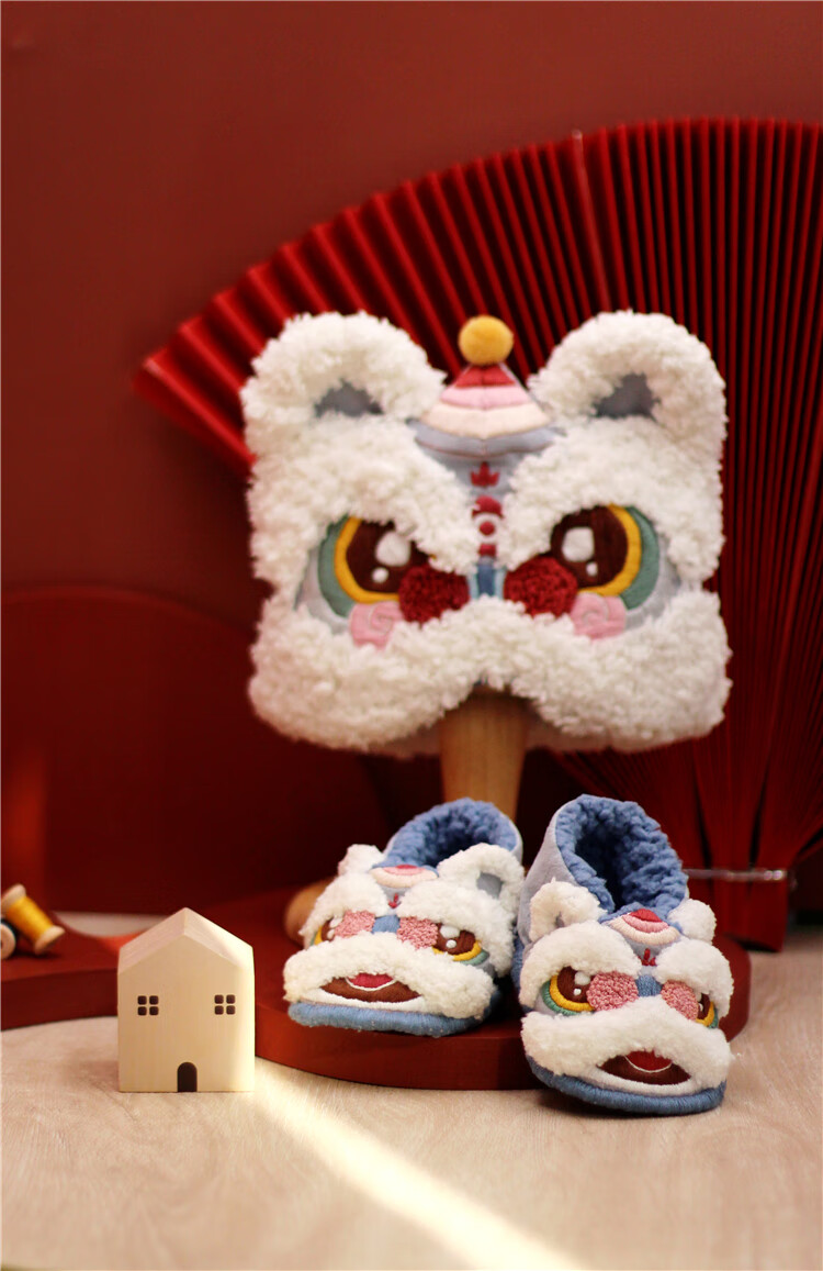 虎头帽手工diy材料包秋冬加厚婴儿宝宝帽子步前鞋软底鞋满月婴儿礼物