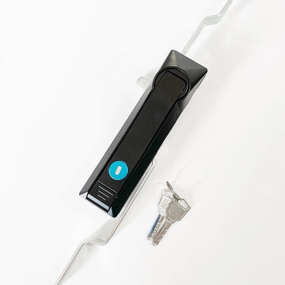 海坦ms828连杆锁配电箱柜门锁天地连杆锁ms829拉杆锁挂锁 829黑色锌