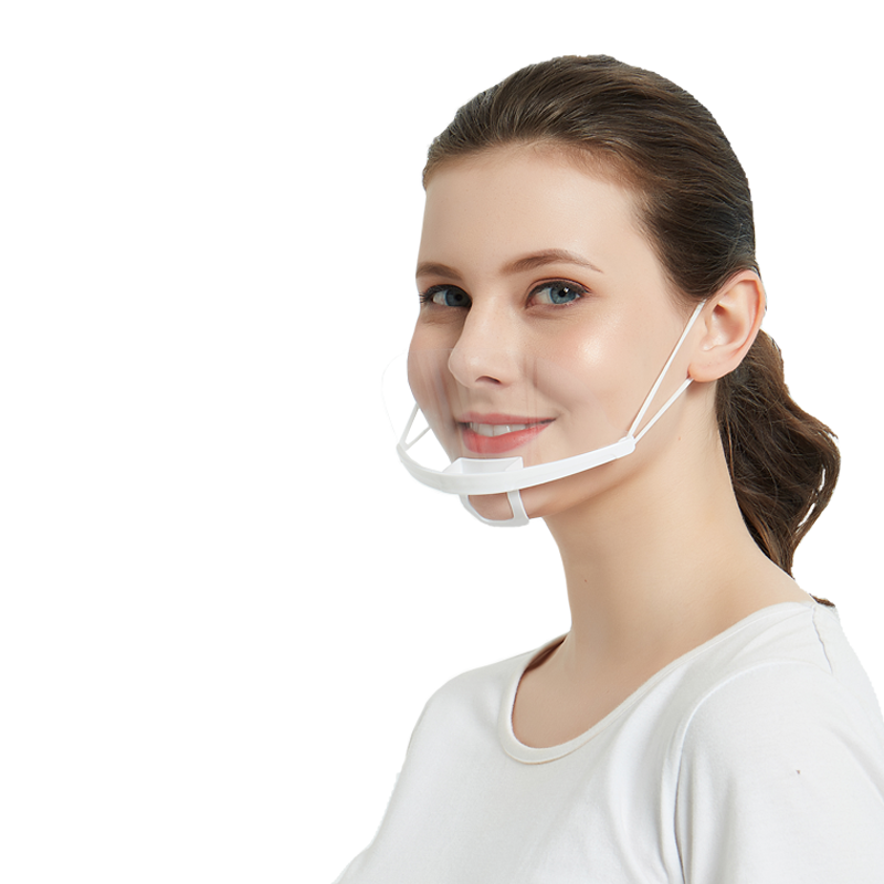 厨师餐饮透明口罩胶饭店厨房防水奶茶挡护食品口鼻罩卫生烘焙专用 a1