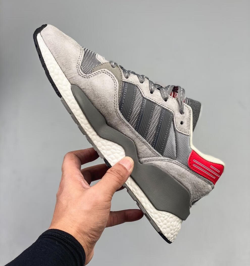 秋冬阿迪三叶草zx930 eqt boost网面拼接爆米花复古男女运动跑鞋 黑面