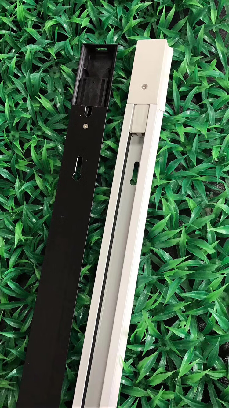 轨道条led射灯两线雷士欧普三线铜1米2米加厚导轨白黑配件接头白色