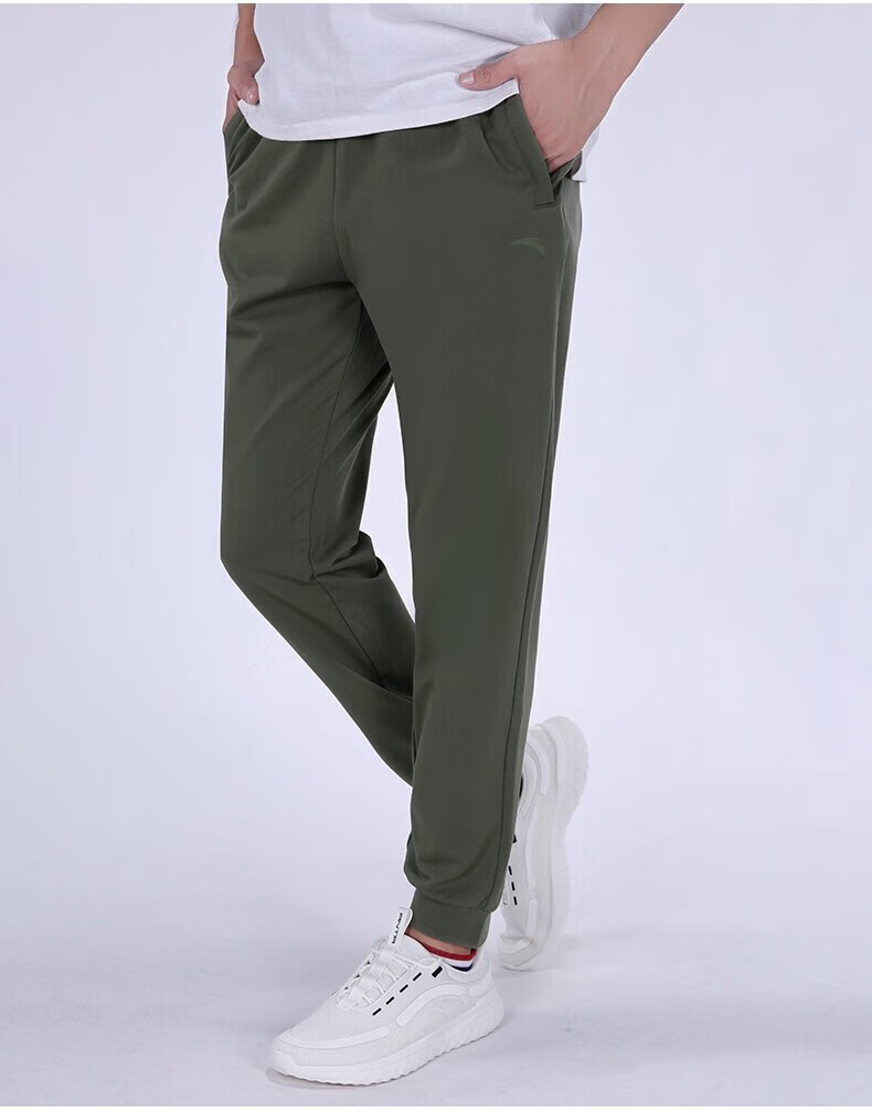 安踏(anta) 安踏运动裤男裤黑色长裤休闲宽松棉质卫裤青少年学生跑步