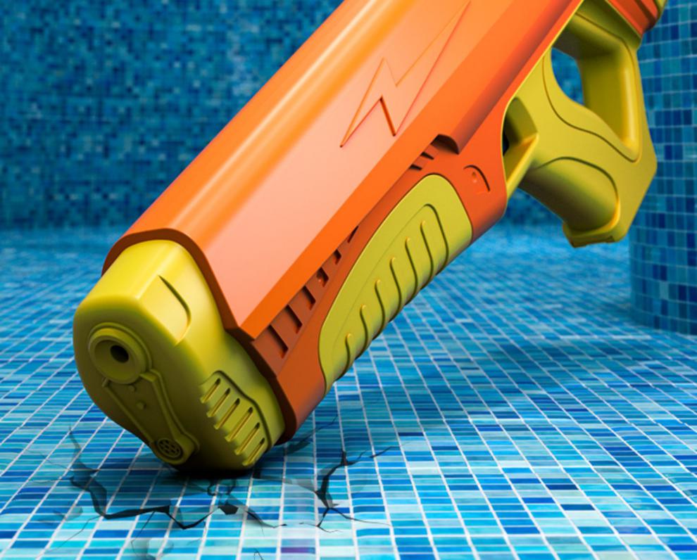 自动吸水水枪 电动水枪儿童玩具喷水高压强力大网红刺水抢洒滋呲