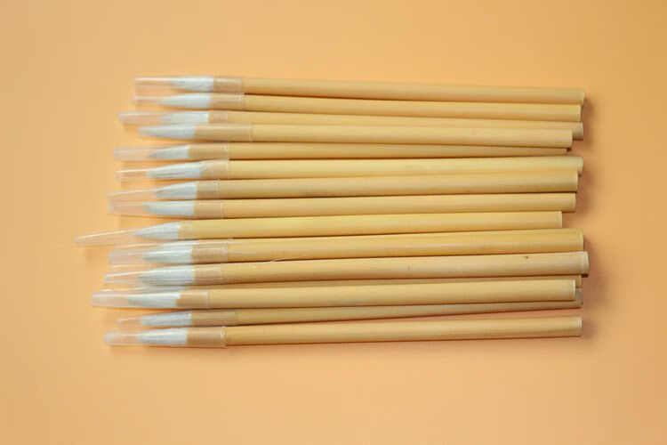 oloey工业用油漆工点漆笔油漆笔毛笔一次性描笔大中小白云sn9657整包