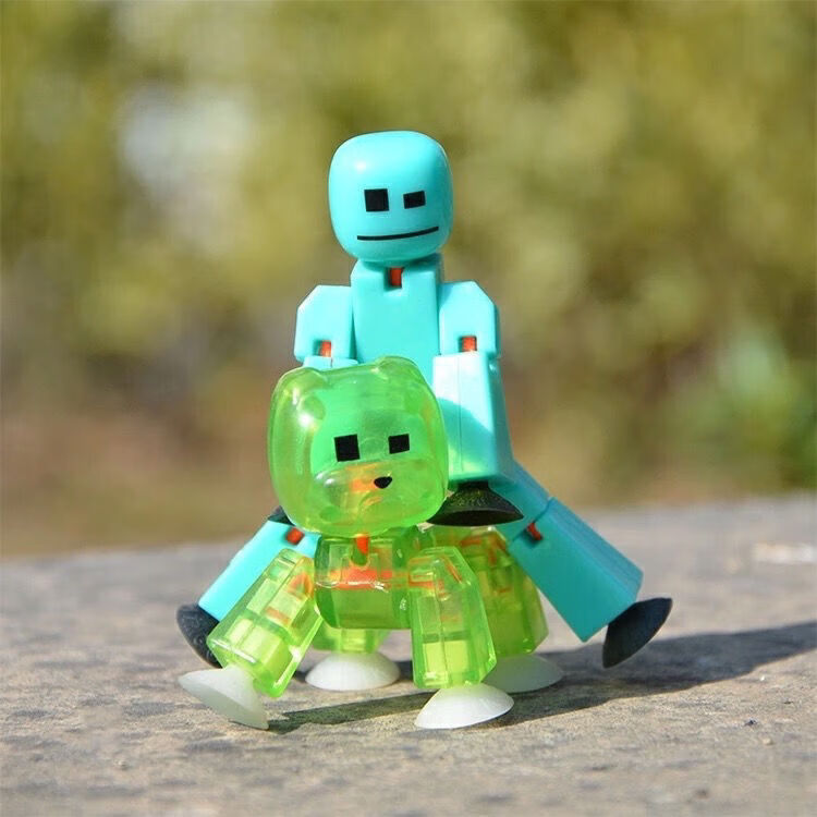 火柴人 玩具百变吸盘小人摄影动物新奇特人偶 超值套盒混装六盒【图片