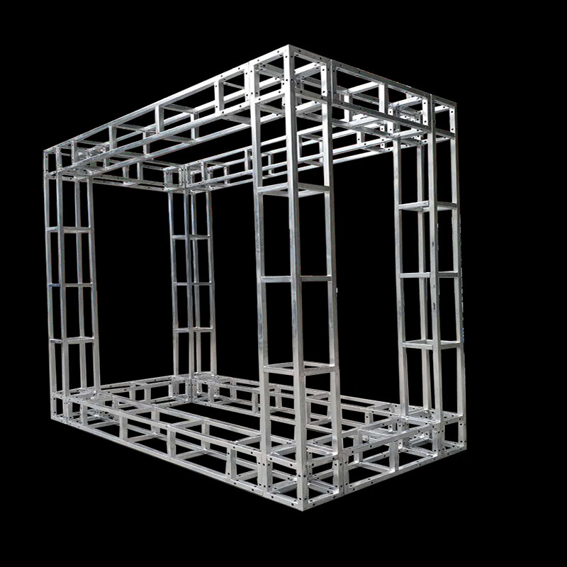 镀锌舞台桁架工厂加厚方管户外广告方管钢铁桁架背景架婚庆行衍架