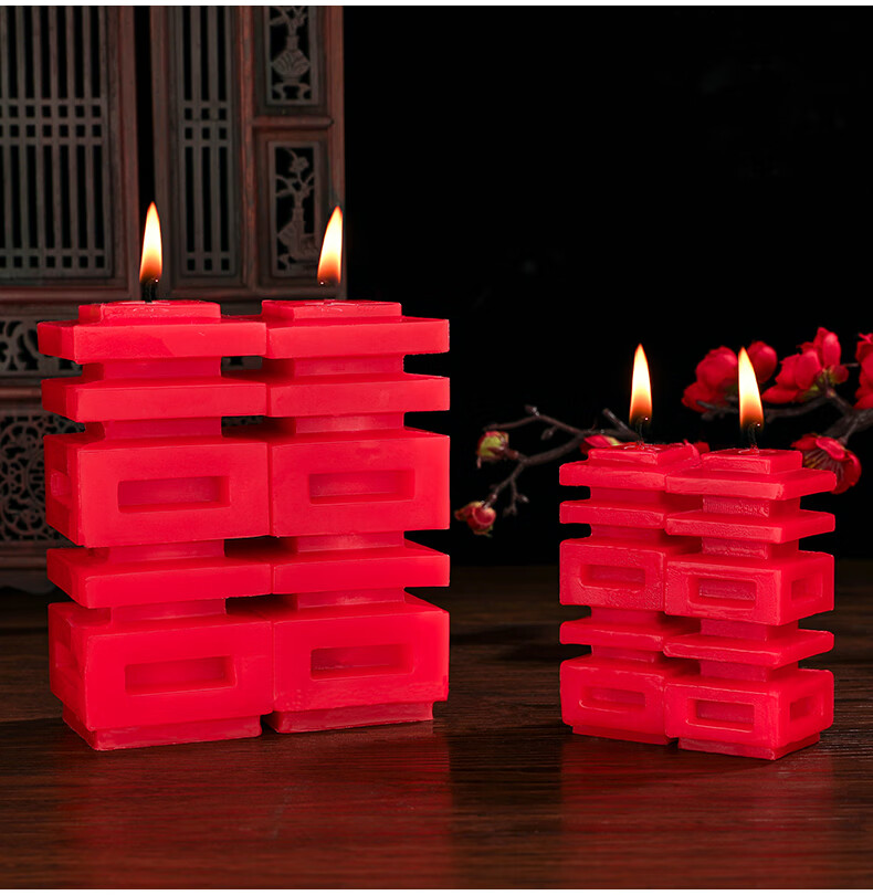 大红蜡烛结婚龙凤对烛婚房布置装饰无烟大红蜡烛洞房花烛中式婚庆用品