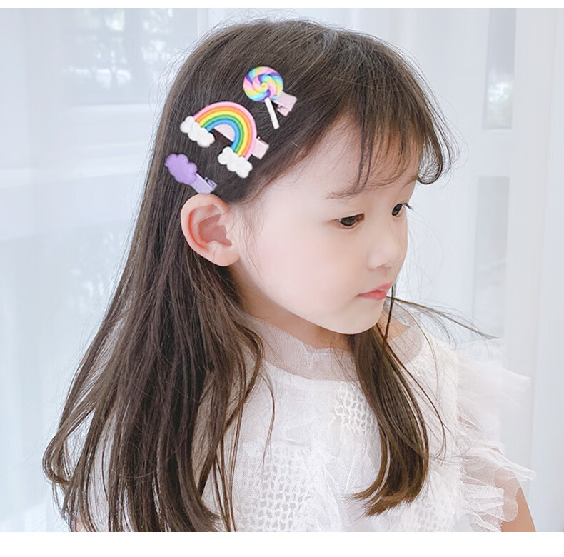 つ迪士尼洋气时尚小孩子戴的儿童发夹女童发卡宝宝可爱侧边夹子韩国