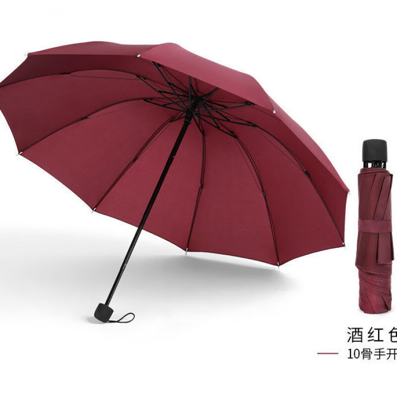 karond新品雨伞大号 特大号十二骨超大号雨伞折叠男女商务三人睛雨