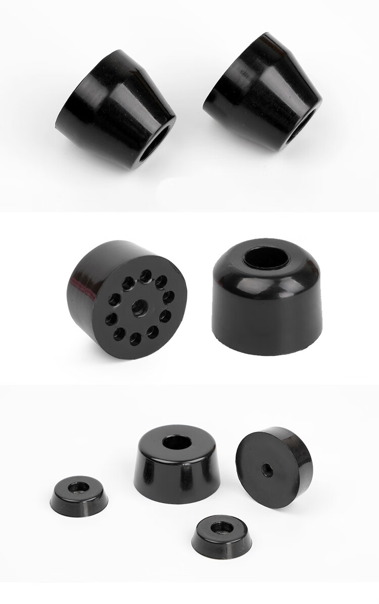 定制橡胶脚垫防滑增高v型锥形机脚桌椅家具仪器脚垫橡塑制品322730
