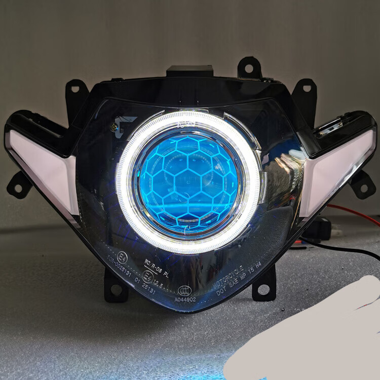 适用于铃木gsx250r改装大灯总成 gsx250双光透镜天使眼 恶魔眼配件