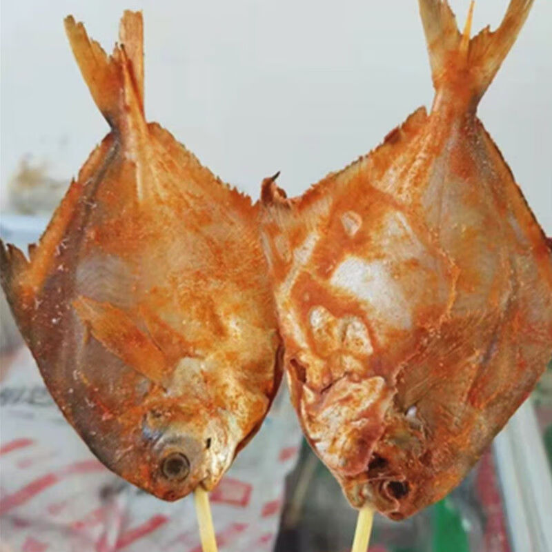 鲳鱼串烧烤海鲜串10串烧烤食材bq自助烤鱼半成品油炸串去内脏