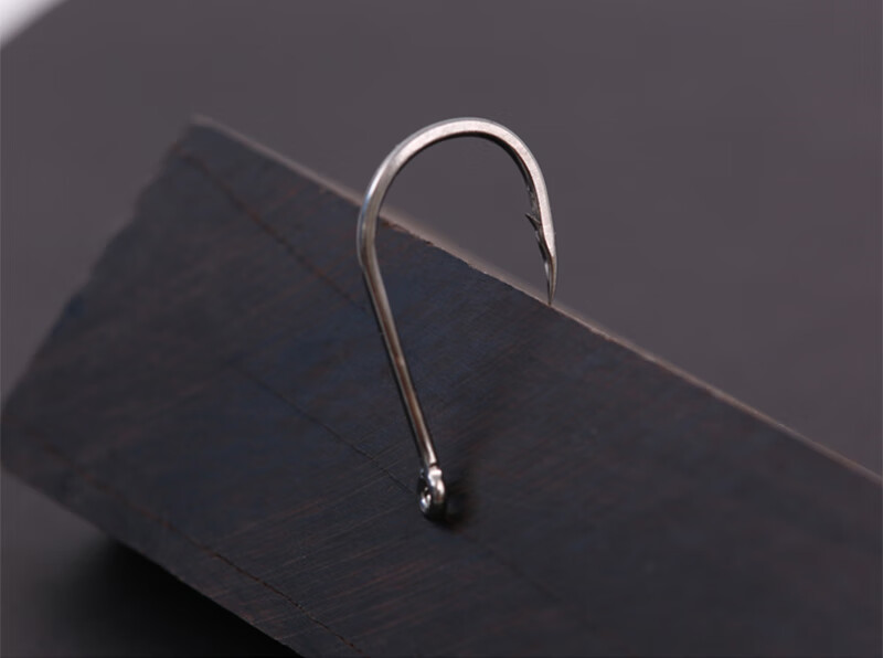 管付伊势尼鱼钩歪嘴带孔鱼钩散装有倒刺带圈海钓钩大号钩6号100枚其他