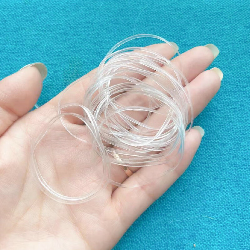 侧目 透明白色高弹力橡皮筋一次性皮筋捆扎透明皮筋圈加宽牛皮筋小号
