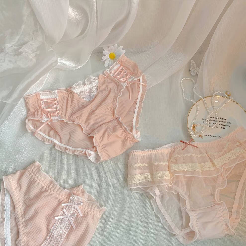 凉感冰丝夏季日系性惑短裤头底裤衩学生舒适透气女式女生小春日和l