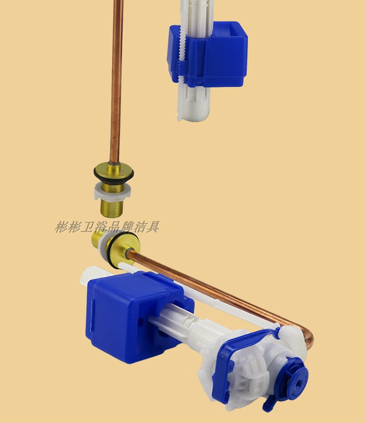 马桶水箱配件进水阀适用科勒37223384隐藏壁挂坐便器注水器1007492铜