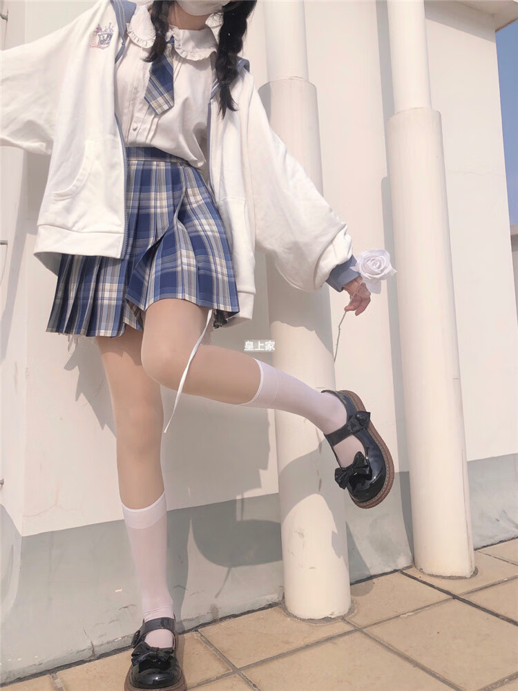 小个子女生jk 无内衬半身裙裙子格裙小短裙少女夏季百褶裙学生制服裙