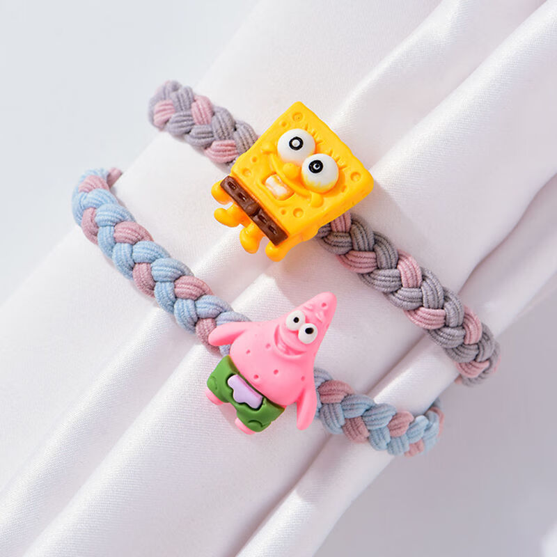 小筋情侣手链学生异地恋 磁吸-【抱抱熊】 磁吸编织卡通手链【图片