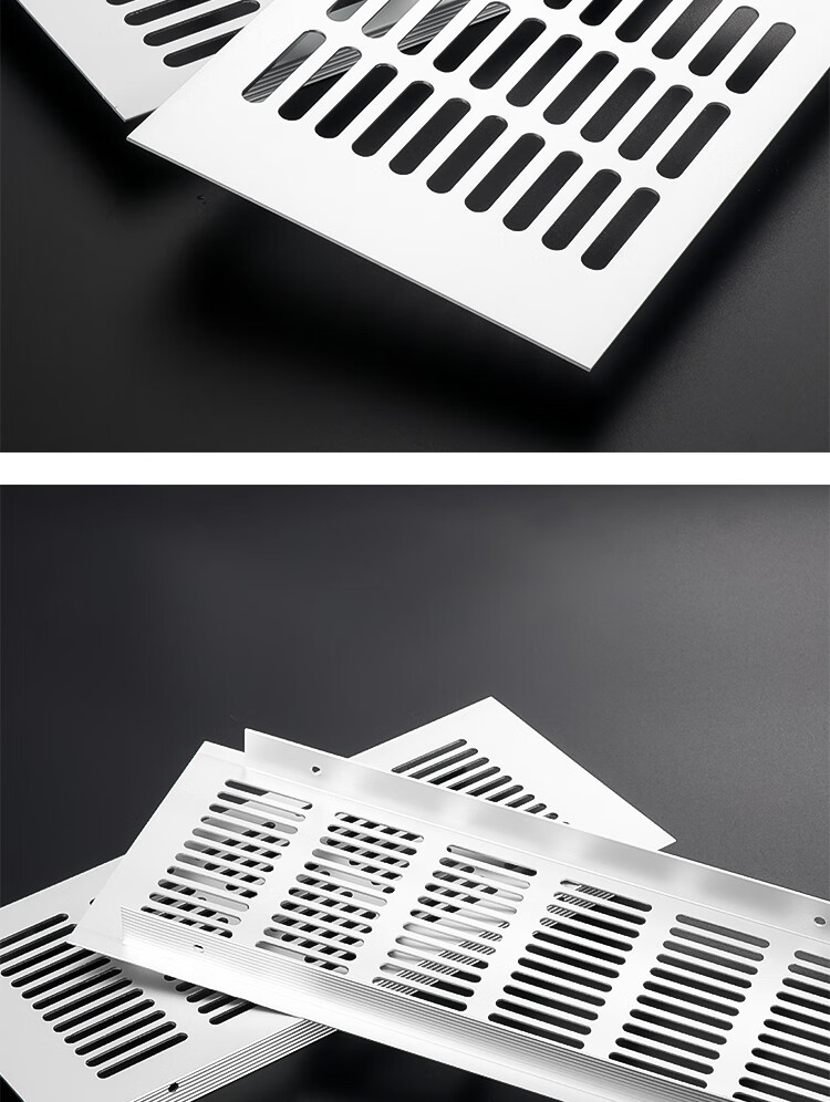 黑色铝合金厨房柜门透气网排气网孔盖通风门板透气网栅格200mm宽沙