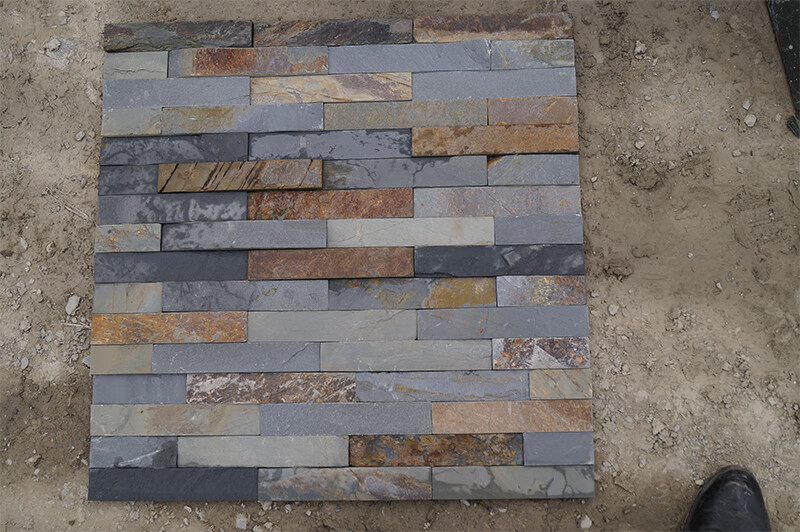 蘑菇石外墙瓷砖文化石外墙砖别墅庭院外墙石板砖室内文化石背景墙 15*