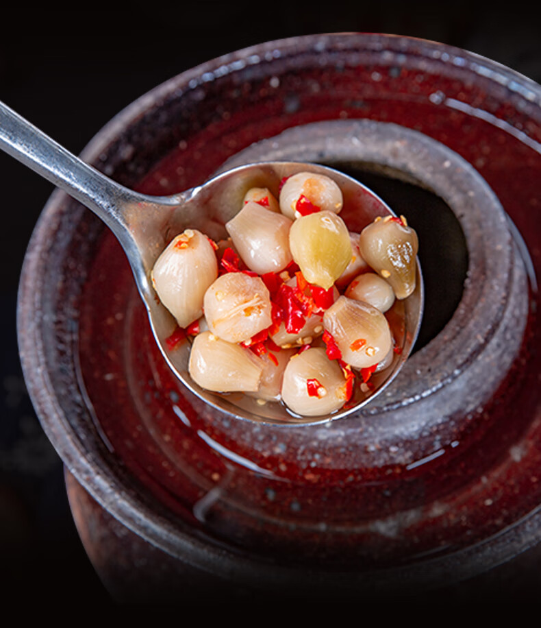 农自制酸辣荞头藠头湖南特产腌制茭头酸菜泡菜下饭酱菜 茭头一瓶