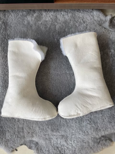 羊毛毡袜羊皮袜子皮毛一体羊毛毡脚伤保暖加厚中高筒劳保冷库防寒雨鞋