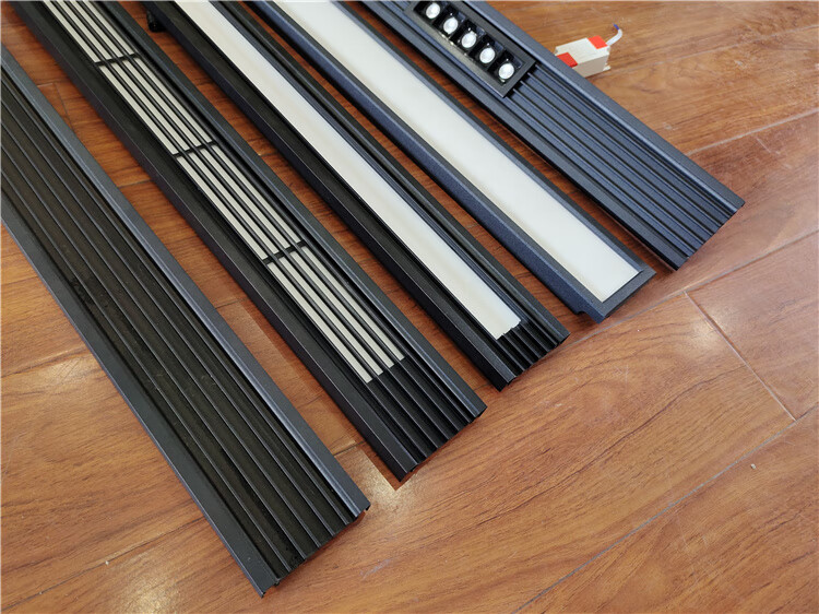 发光顶角线 发光黑色边线 收边条型材角线集成吊顶铝扣板 铝蜂窝大板