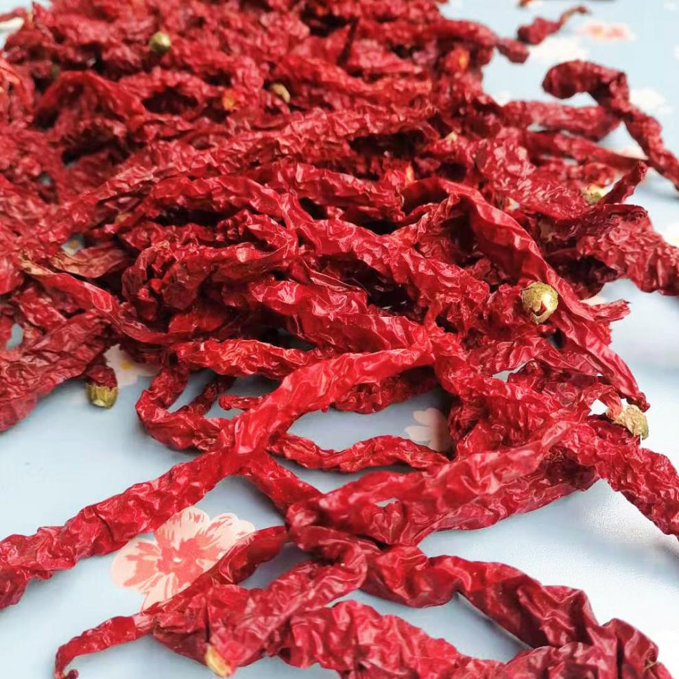 (贵州特产)自然晒干皱皮辣椒长辣椒二荆条红辣椒干辣椒中辣特香定制 2