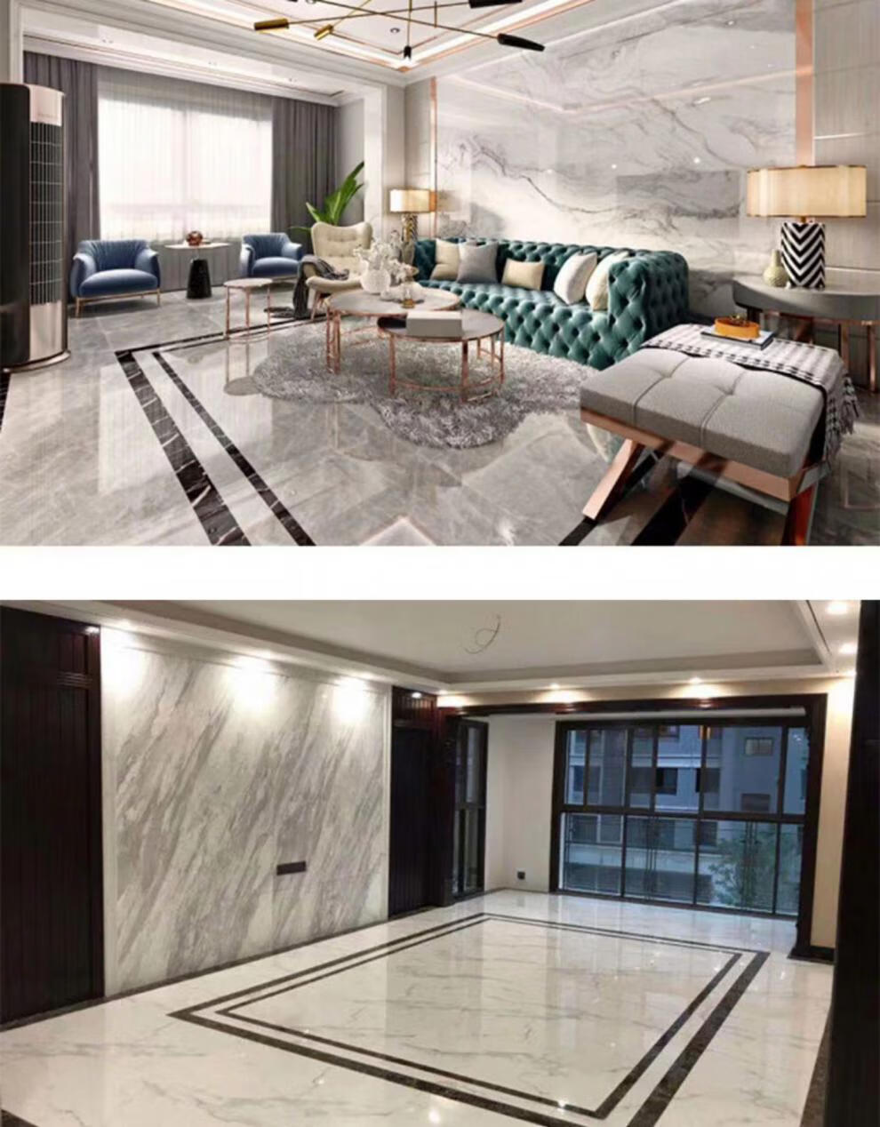 200宽微晶波导线瓷砖客厅黑色简约欧式拼花过道走廊波打线踢脚线定制