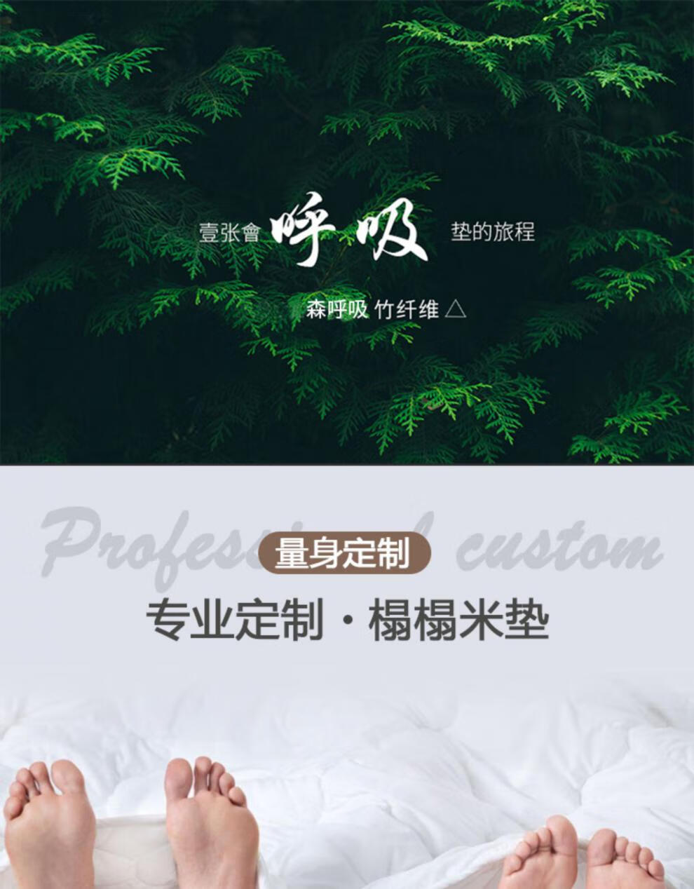 能见度 榻榻米床垫子环保3e椰棕榈塌塌米订做踏踏米乳胶折叠异形定制尺寸 6厘米竹纤维+3E椰棕 800mm*1900mm