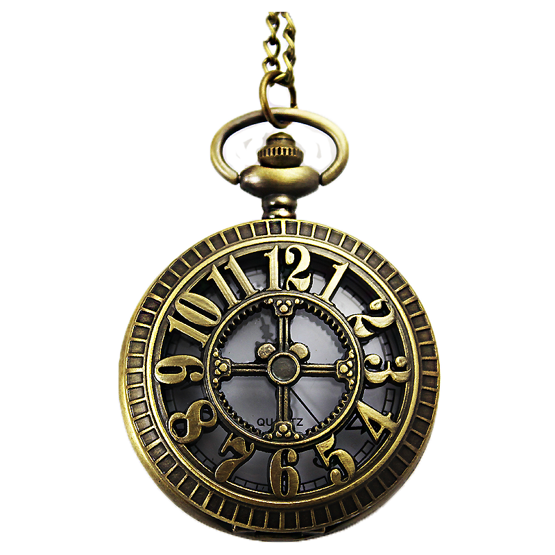 克苏鲁怀表男学生考试用复古翻盖机械儿童老人大数字电子无声便携式