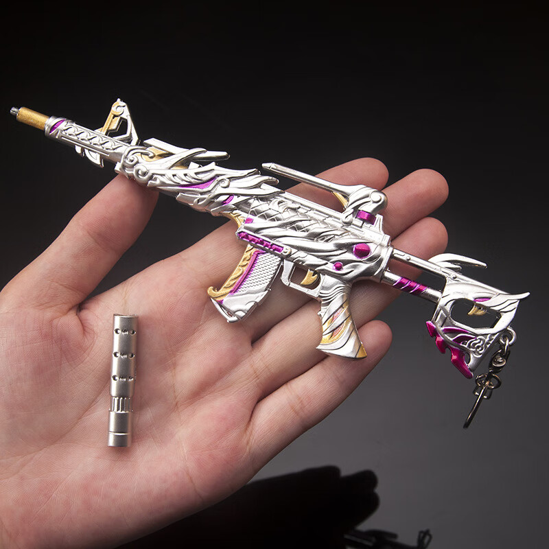 突击步抢cf穿越火线周边 五虎将威侯游戏模型玩具挂件 19厘米雷神金色