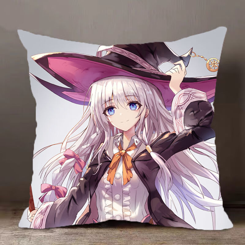 魔女之旅小说周边抱枕伊蕾娜人物屑魔女二次元动漫靠枕床头沙发枕头套