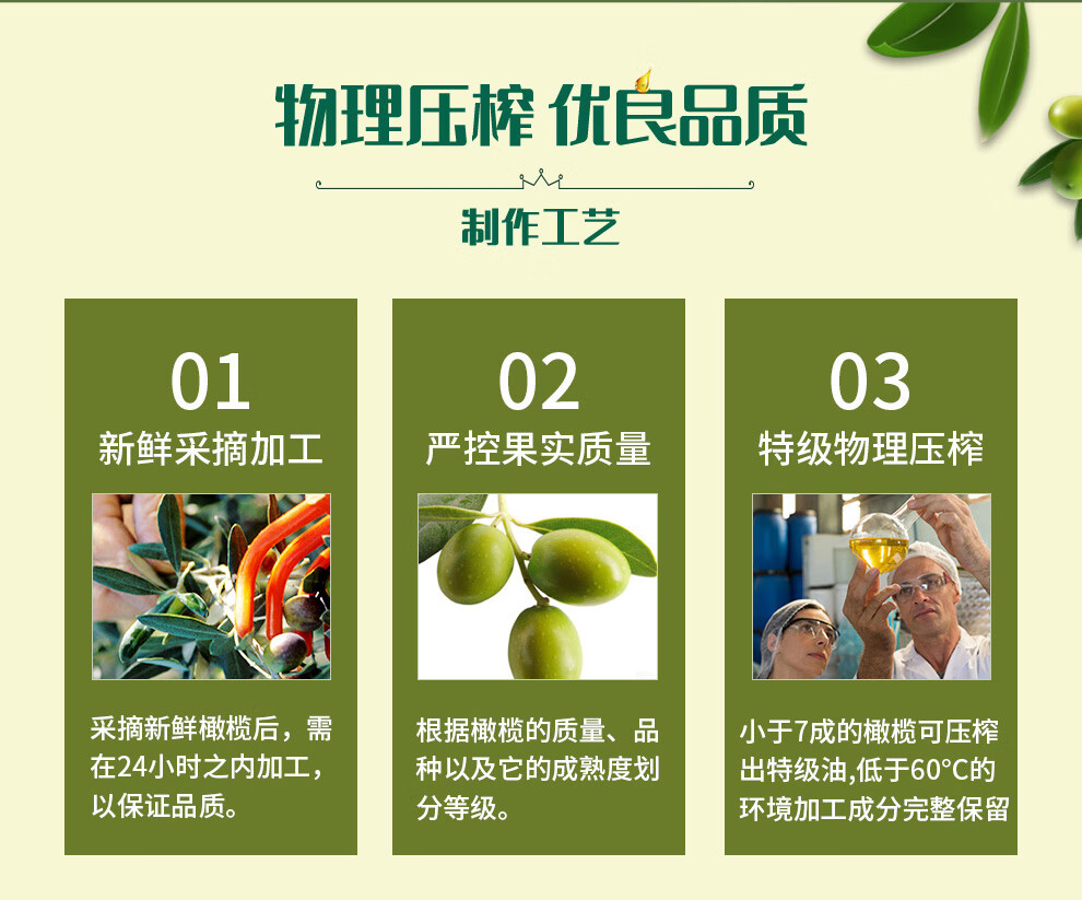 首粮德本欧丽特级压榨橄榄油西班牙原油进口橄榄油750ml2
