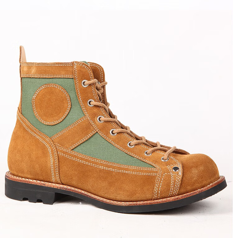 3516厂65式伞兵靴翻毛真皮短脸工装靴复古跳伞靴户外休闲马丁靴男品质