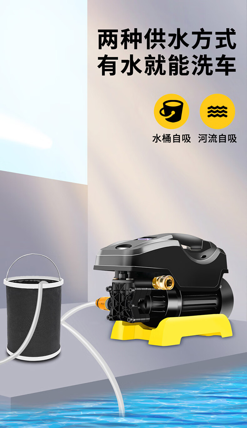 洗车机大功率高压水泵家用220v刷车小型神器强力便携水枪清洗机抢普通