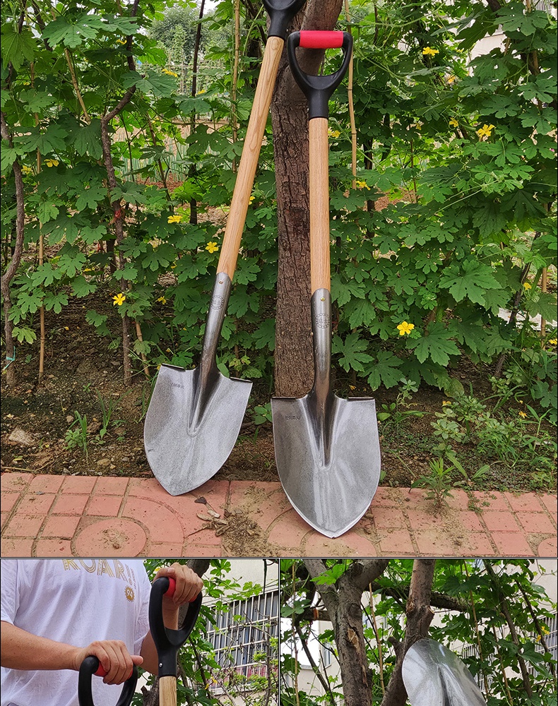 果核(guohe)户外挖土挖坑铁铲铁锹农用铲子家用种菜神器锰钢种花植树