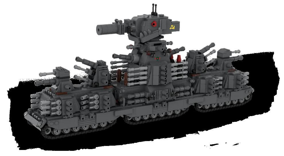 kv45坦克3g模型 兼容创意积木还原坦克-44重型坦克拼搭积木男孩生日