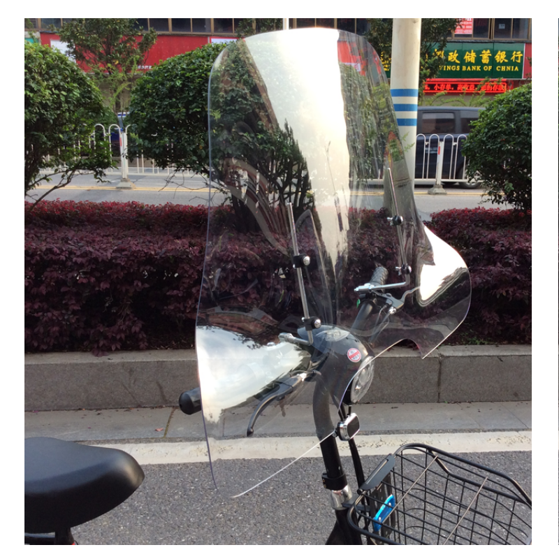 适用适用小型电动车前挡风板电瓶车挡风玻璃电动单车自行车宝宝挡风镜