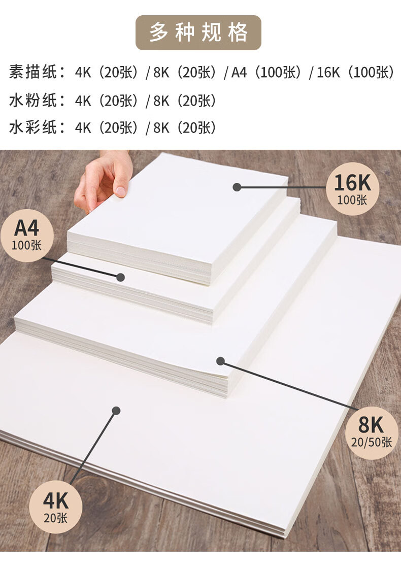 4k素描20張加厚160g【圖片 價格 品牌