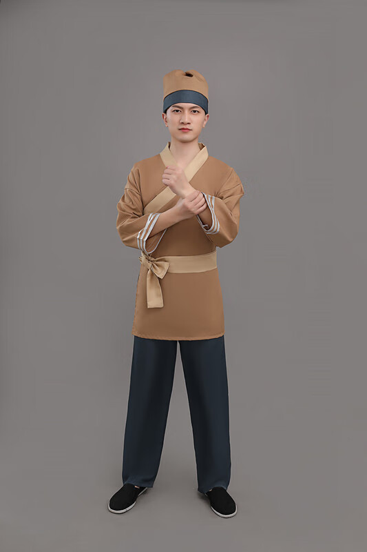 店小二成人古装古装老百姓表演服旧社会农民衣服武工队 款式4 160cm