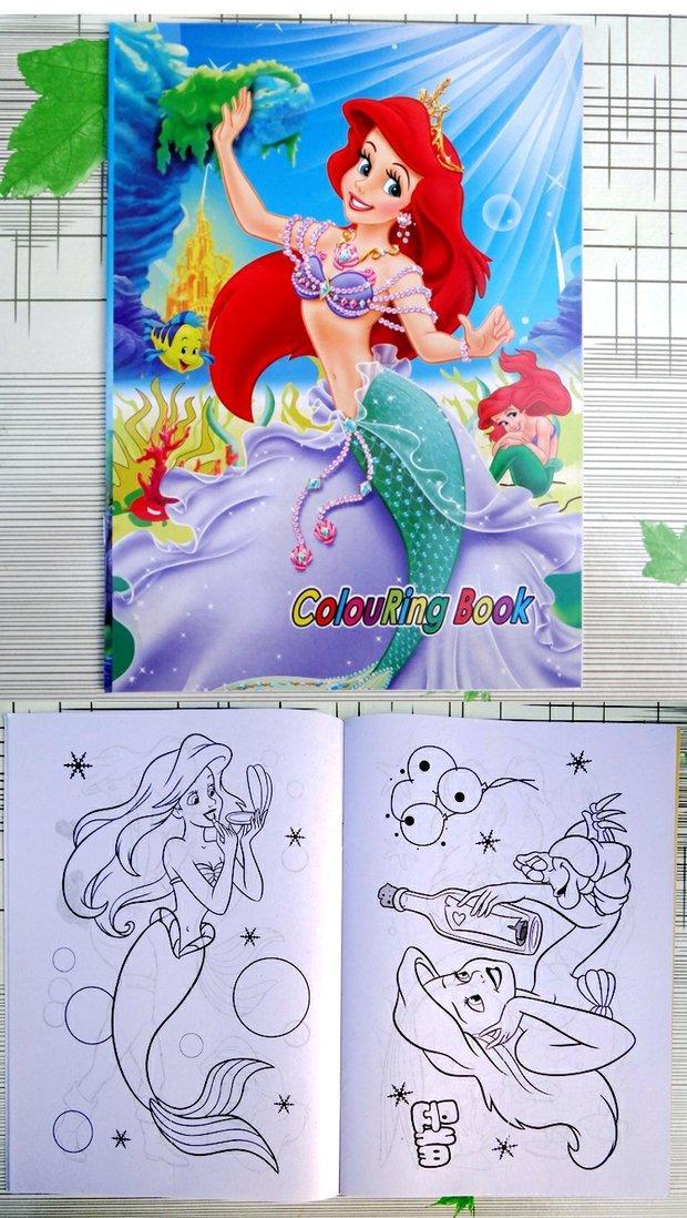 美人鱼涂色 冰雪奇缘 12色蜡笔【图片 价格 品牌 报价】-京东