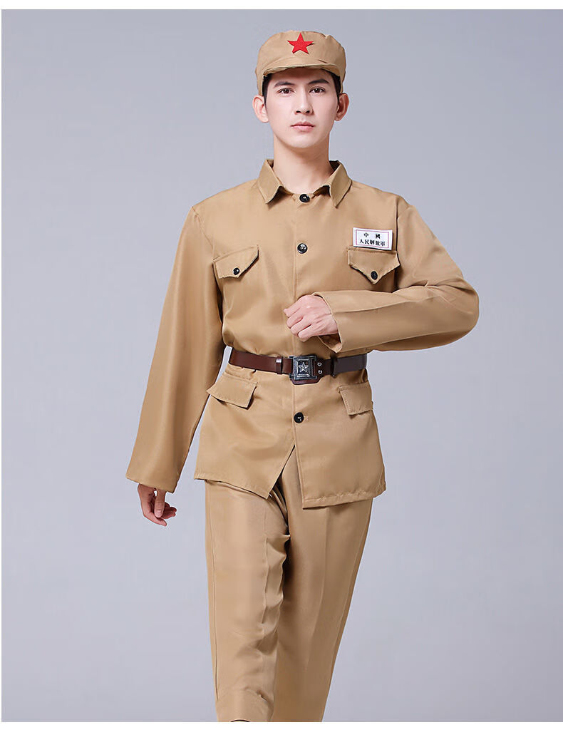 加梵森解放志愿服男女抗美援朝服装49试50式列宁表演服2021志愿军男女