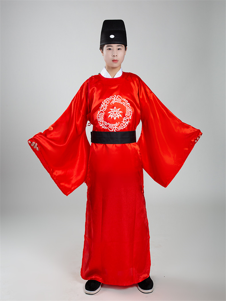 明朝东厂太监总管服饰宫廷演出服男宋朝公公衣服帽子拂尘影视套装 红