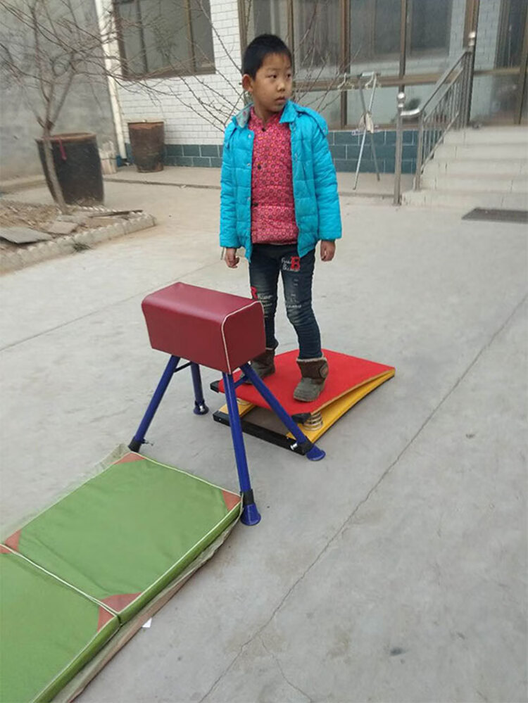 跳马训练器材儿童体适能小鞍马幼儿园跳箱学校体操体育健身跳山羊2簧