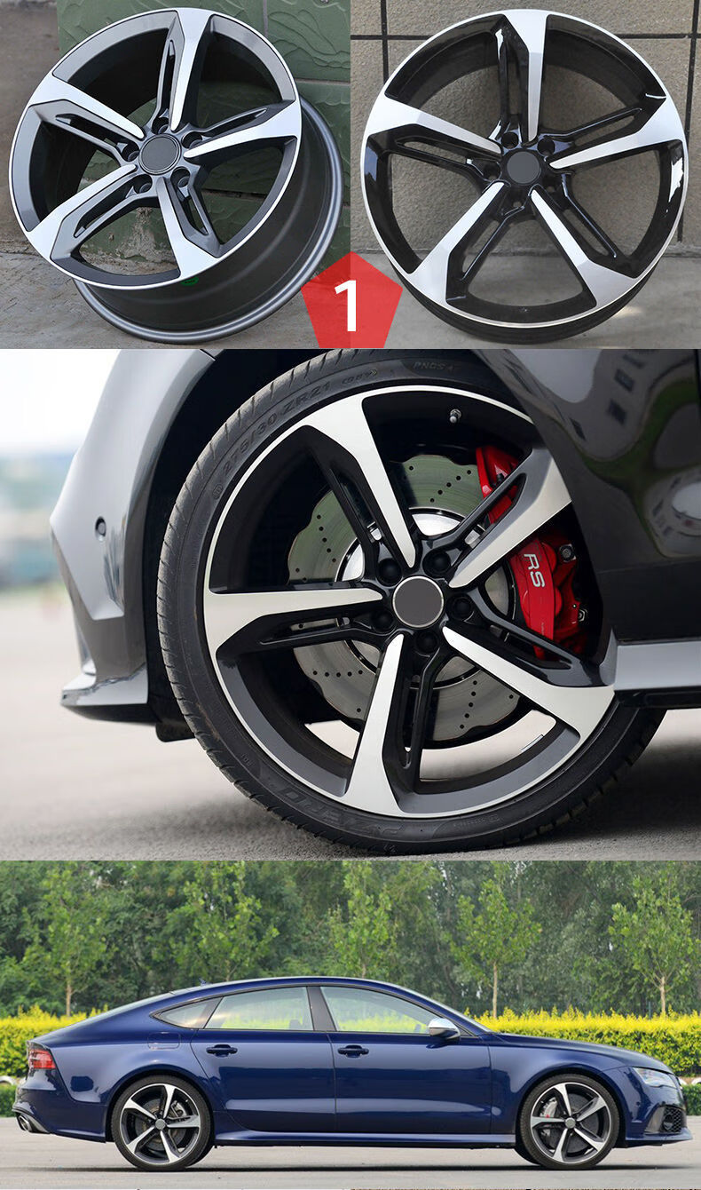 奥迪a4la6la3a5a7a8q5刀锋汽车轮毂改装17181920寸17寸