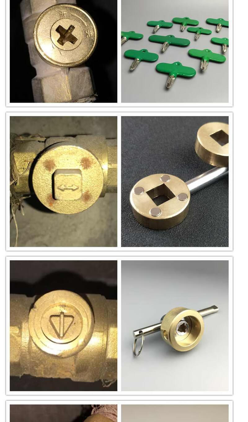 暖气钥匙磁性锁闭阀钥匙暖气阀门钥匙供暖地暖自来水表前钥匙jl12345