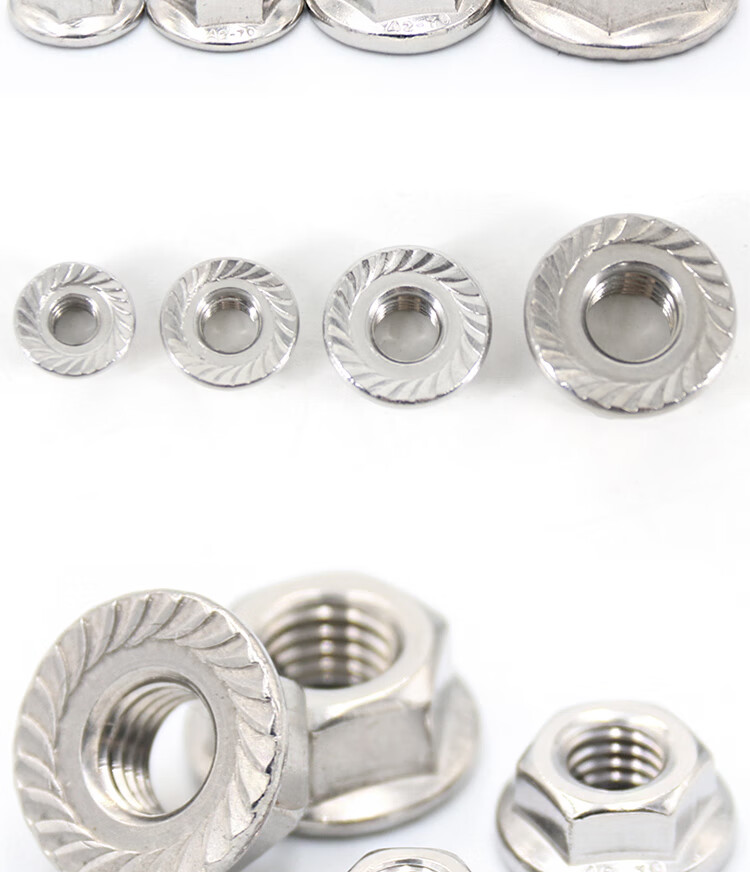 优选bjyl-401 六角法兰螺母gb6177.1 达克罗法兰面螺帽粗牙q195 防滑