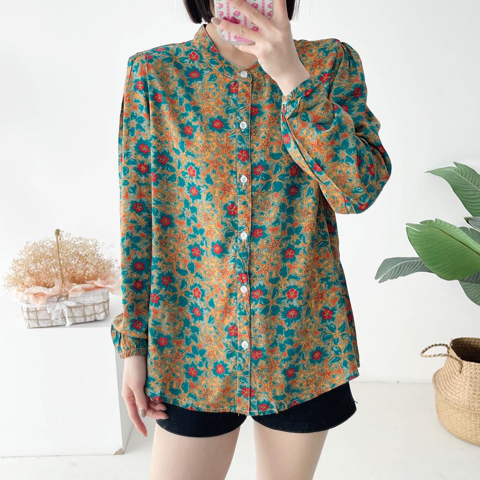 女装棉绸衬衫女夏季大尺码绵绸开衫衬衣薄款衣人造棉长袖上衣薄高档